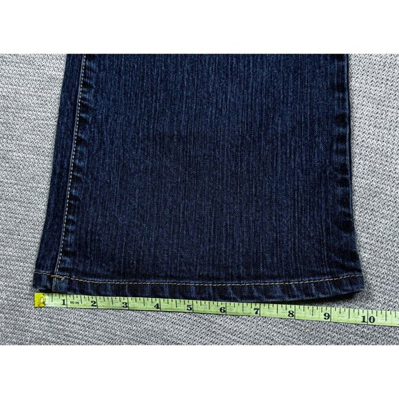 Jeanstar Premium Denim Elle Jeans Womens Size 16P Dark Blue Mid Rise Average - Picture 12 of 13